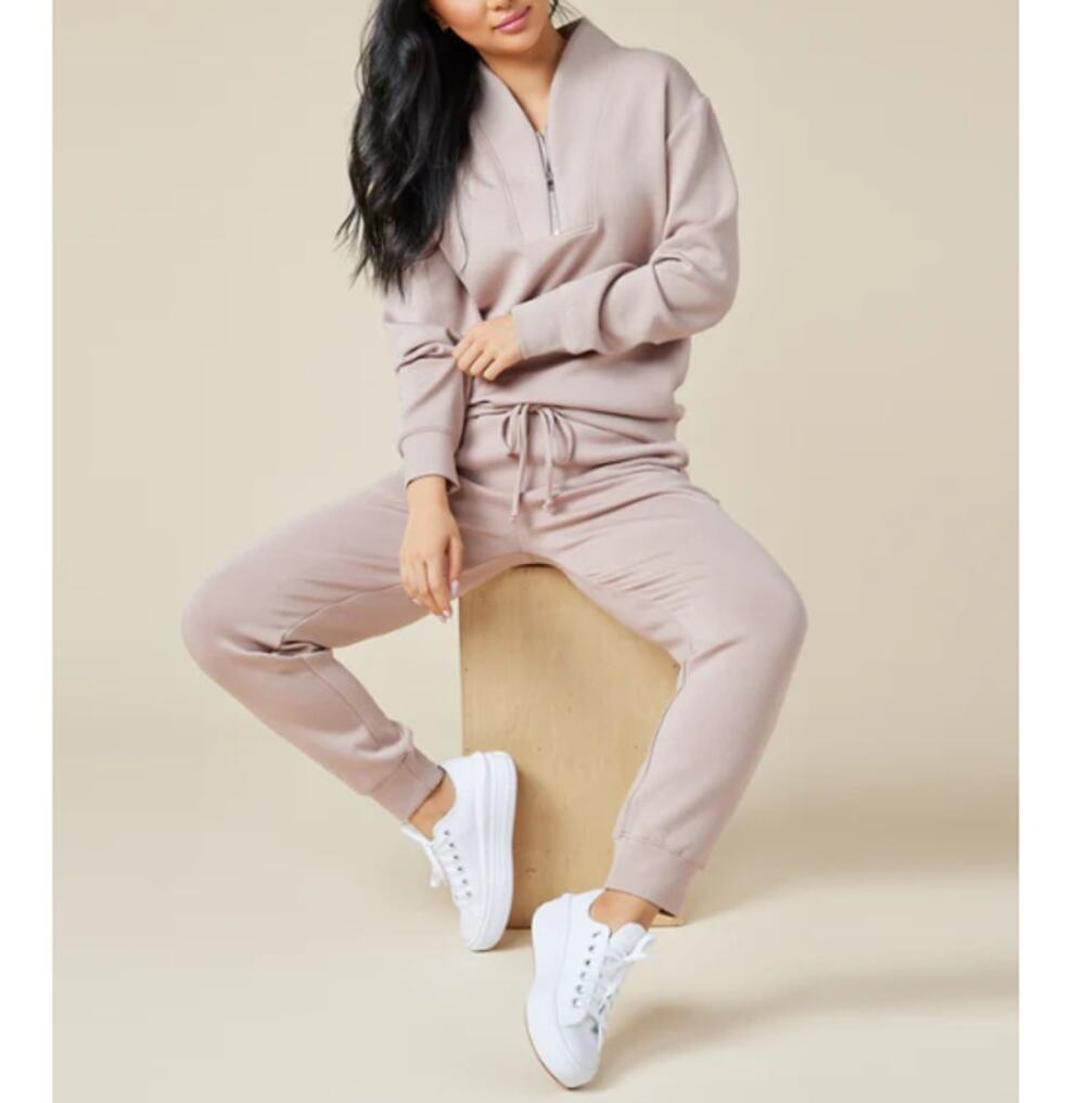 Softies Women's Coco DreamTech ¼ Zip Pullover & Jogger Set Size XL
